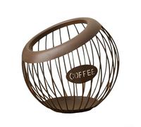 MeevrgR Support de dosettes de café en fer pour comptoir de cuisine, panier de rangement multifonction pour capsules d'expresso, sucre, fruits et collations, support de rangement en métal antirouille