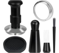 MeevrgR Tamper à pression constante de 13,6 kg avec base auto-nivelante - Kit d'outils de tampage expresso, acier inoxydable, outil de distribution, entonnoir magnétique et brosse de nettoyage (54 mm)