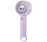 MeevrgR Ventilateur à main électrique avec boîte d'arômes amovible et lampe LED - Ventilateur de poche fin 4 réglages de vent Refroidissement rapide pour cadeaux de vacances Activités intérieures et
