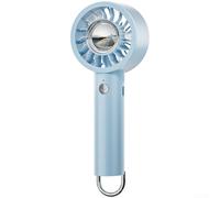 MeevrgR Ventilateur à main électrique avec boîte d'arômes amovible et lampe LED - Ventilateur de poche fin 4 réglages de vent Refroidissement rapide pour cadeaux de vacances Activités intérieures et
