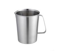 MeevrgR Verre doseur professionnel en acier inoxydable avec marquages clairs, pichet de mélange précis pour les tâches de cuisine et de cuisson, argent 500/700/1000 ml (700 ml)