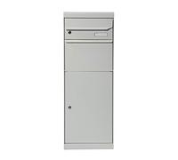 MEFA Maple 661041M Boîte aux lettres de colis en aluminium blanc avec serrure 1091 x 402 x 303 mm