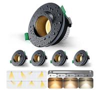 mega lumen Spot Led Encastrable Dimmable Orientable, Spot IP65 Salle de Bain Luminaire Cuisine, 5W 550LM Spots de Plafond, Blanc Chaud 3000K/Blanc Neutre 4000K/Blanc Froid 6500K Réglable, Ø70mm CRI90+