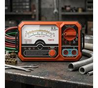 Méga-ohmmètre T6015, testeur de résistance d'isolation 0-2000 MΩ avec | 100 V/500 V/1000 V, multimètre numérique pour CC/AC jusqu'à 500 V, rechargeable via USB-C, boîtier robuste pour moteurs et