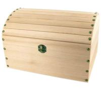 MegaCrea Coffre Pirate en Bois 25 x 18 x 15 cm