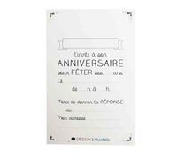 MégaCréa DIY - Cartes d'invitation et enveloppes 13x8,5 cm 8 pièces