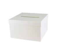 MégaCréa DIY - Urne carrée en carton pour cagnotte cadeau 24,5 cm