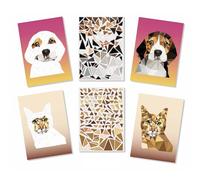 MegaCrea Kit tableaux stickers au numéro A4 chien et chat 2