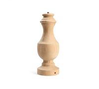 MÉGACRÉA Pied de Lampe Grand Rond en Bois naturel H32 cm