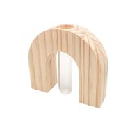 MÉGACRÉA Soliflore en Bois et Verre 11 cm