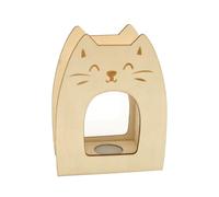 MÉGACRÉA Tirelire en Bois Chat 11 x 5 x 14 cm - Moderne - Adults interested in modern decorative items and do-it-yourself projects