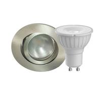 Megaman Decoclicset Spot Encastré Led Gu10 5 W Fer fer brossé