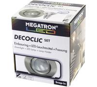 Megatron MT75403 Spot encastrable LED GU10, GU5.3 4.5 W fer (brossé)