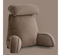 MEGHI Coussin de Lecture avec accoudoirs Coussin Lombaire Oreiller Dorsal pour S'asseoir dans Son Lit Gros Coussin Canapé Accoudoir TV Dossier pour Travailler Lire et Jouer
