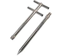 MegLob Échantillonneur De Grains Détachable À Double Tube, Sonde D'échantillonnage En Acier Inoxydable Pour Les Grains Et Le Sorgho,Permet Des Tests Précis,Adapté Aux Solides Granulaires,2m