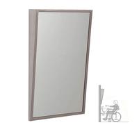 MegLob Grand Miroir Mural En Acier Inoxydable ;Miroir Pleine Longueur Pour Les Utilisateurs De Fauteuils Roulants ;Angle D'inclinaison Fixe;Centres Commerciaux,Aux Hôtels Et Aux Campus,Bb60*90cm