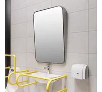 MegLob Miroir De Courtoisie Mural À Inclinaison Fixe En Acier Inoxydable ; Fauteuils Roulants Ou Pour Une Utilisation Comme Miroir Pleine Longueur En Position Assise,60 * 90cm