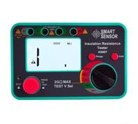 Mégohmmètre Numérique AS907 250V/500V/1000V Test Isolement | Plage 0.1-2000MΩ, tensions 250/500/1000V, mode AC 750V, pour idéal câbles et chargeurs EV