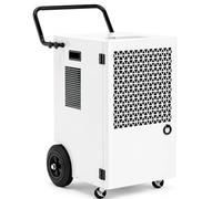 Megonia 120L/Jour Déshumidificateur Professionnel : Surface 300 m2/600 m3 Desumificateur Electrique, Minuterie 24 Heures Déshumidificateurs, Contrôle de l'humidité, Avec Réservoir d'eau de 7 L