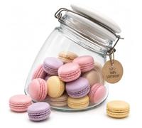 megusta!® Bocaux rangement cuisine | 1200 ml | couvercle hermétique en céramique blanc | pour les pâtes, céréales, biscuits, bonbons, la farine, le riz, café, sucre, sel