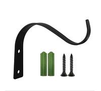 MEIBAOGE 4.5 Pouces Pliant en Forme de S tenture Murale Support de Pot de Fleur Crochet Cintre en Fer, Crochet de Suspension-Noir