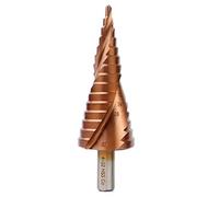 Meichoon Foret étagé HSS 4-32 mm Cobalt M35 à rainure hélicoïdale Pagode Alésoir Poignée triangulaire HSS Co Perçage Fraise DC17B