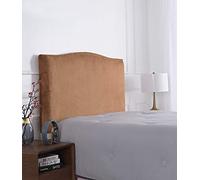 Meigeh Housse de tête de lit Velours Extensible Housse de Protection tête de lit Couvre tête de lit pour lit Double King Size Chameaux