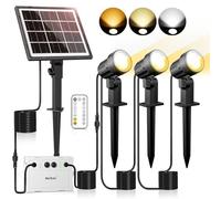 MEIHUA Spot Solaire Exterieur 2700K-6000K Lampe Solaire Avec Télécommande