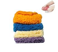 MEIION L'Eponge Verte 4 Microfibres Douces 23x27cm Lot de 4 Chiffons Polyvalent Microfibre Ultra Absorbants Nettoyage de la Cuisine Lingettes Poussière Professionnelles