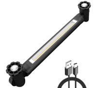 MEIKEE Lampe de travail 3000 lm 6 modes d'éclairage 3 niveaux de luminosité Lampe d'atelier avec aimant et crochet Projecteur LED rechargeable Projecteur de chantier pour camping, garage, chantier,