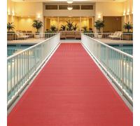 MEILIPA Tapis de Drainage en PVC 150 x 110 cm Antidérapant Tapis de Sol Commercial Imperméable en Caoutchouc Peut Être Coupé pour Zone Humide, Piscine, Buanderie, Rouge