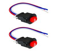 Meiliyizu Interrupteur de feux de détresse pour moto - 3 fils - Bouton intelligent pour feux de détresse