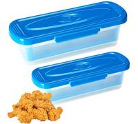 Meilleur bol à paner | Ensemble de cuisine 2 pièces avec bac de récupération - Station de panure de poulet - pour rondelles d'oignon et légumes dans la cuisine, la salle à manger, l'usage domestique