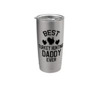 Meilleur papa de chasse à la dinde de tous les temps Gobelet isotherme en acier inoxydable double paroi