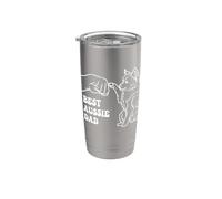 Meilleur père australien avec un coup de poing australien Gobelet isotherme en acier inoxydable double paroi