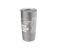 Meilleure maman australienne avec bosse de poing australienne Gobelet isotherme en acier inoxydable double paroi