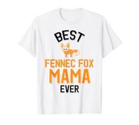 Meilleure Maman Fennec Fox de Tous Les Temps, Mignonne amatrice de Fennec Fox T-Shirt Graphique avec Valeur, Homme, Blanc, M