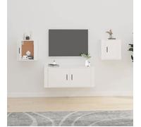 Meilleures Armoire HiFi suspendus | Meubles TV muraux 2 pcs | Blanc 40x34,5x40cm SSD96674773