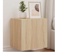 Meilleures Armoire HiFi suspendus | Meubles TV muraux lumières LED 2 pcs | - chêne sonoma - 40,5x35x40cm SSD52539336