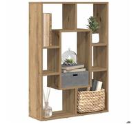 Meilleures Bibliothèque - chêne artisanal - 63x20x90cm - bois d'ingénierie|Meuble de Rangement pour Livres SSD33792563