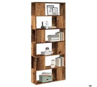 Meilleures Bibliothèque|Cloison séparateur - vieux bois - 80x24x186cm|Meuble de Rangement pour Livres SSD9625243