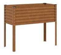 Meilleures Jardinière - SHOP - Pot de fleurs-Bac à fleurs 100x41x90 cm acier résistant aux intempéries SSD5678148