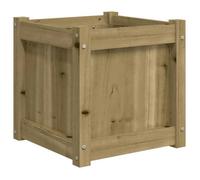 Meilleures Jardinière - SHOP - Pot de fleurs-Bac à fleurs 40x40x40 cm bois de pin imprégné SSD4676689