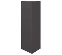 Meilleures Jardinière - SHOP - Pot de fleurs-Bac à fleurs noir triangulaire 30x26x75 cm acier SSD8946759