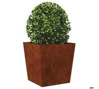 Meilleures Jardinière - SHOP - Pot de fleurs-Bac à - MODERNE Jardinière 50x50x50 cm acier résistant aux intempéries 30776