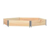 Meilleures Lit surélevé hexagonale 160x160 cm bois de pin massif SSD4143552