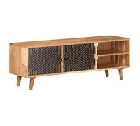 Meilleures Meuble TV 115x30x39cm - bois d'acacia massif SSD80705495