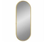 Meilleures Miroir mural | miroir déco pour salle de bain salon chambre ou dressing Doré 40x15 cm Ovale - shop30166876