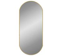Meilleures Miroir mural | miroir déco pour salle de bain salon chambre ou dressing Doré 80x35 cm Ovale - shop34826063
