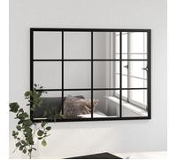 Meilleures Miroir mural | miroir déco pour salle de bain salon chambre ou dressing noir 80x60 cm métal - shop40736276